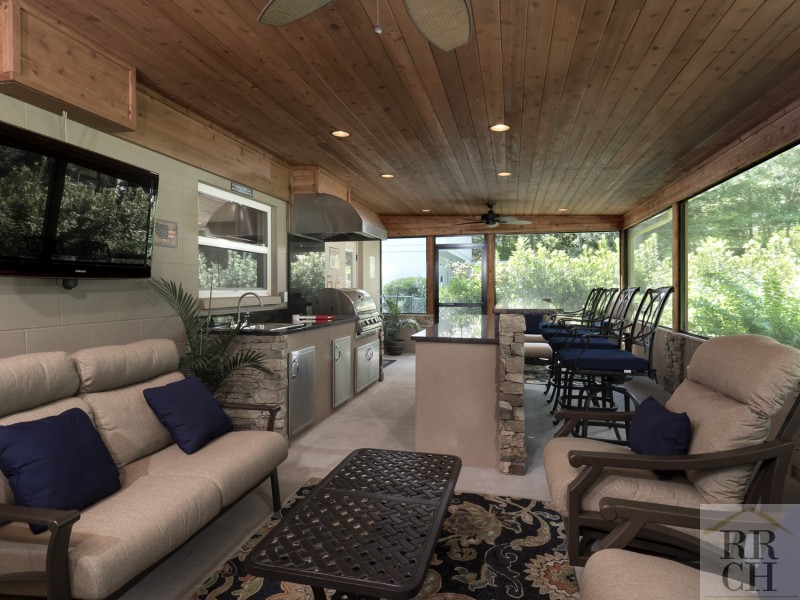 Outdoor living room and kitchen Gainesville
