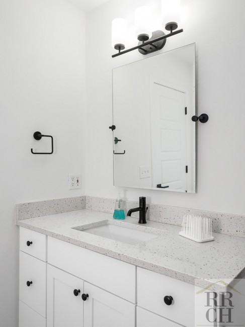 White Classic Vanity in Gainesville Whole Home Remodel